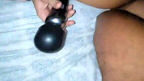 Eating the young wife's pussy while she orgasms