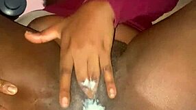 Horny Brunette Girl Masturbates to Orgasm in Wet Pussy