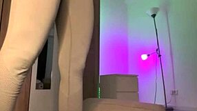 she has a strong orgasm on webcam while fingering her wet pussy