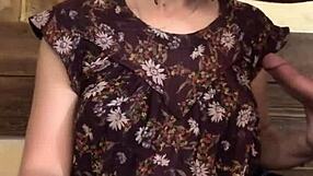 This depraved wife sucks two monster cocks in the sauna hall threesome.