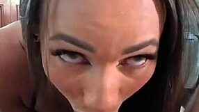 Skinny teen latina brunette rims balls deepthroats big cock cum in mouth