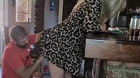 Rough doggystyle encounter left her moaning loudly