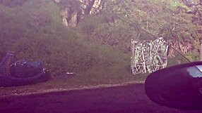 Busty French Stepmom Gropes Stepson's Cock in Moving Car