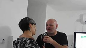 husband arrives just as lover bends slut over for deep pounding