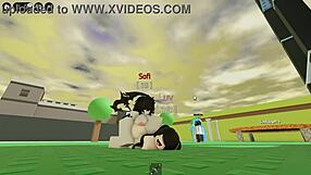 Roblox Futanari Switches to Top for Rough Slut Ride
