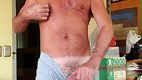 pervy papifachero rubs his boner bulge in muscle shorts for bateworld fetish explosion