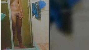 Skinny Brazilian Amateur Takes Steamy Bath and Masturbates Legs Spread Until Explosive Orgasm Cumshot!