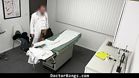 Shy teen patient bends over for doctor's big cock doggystyle in hospital
