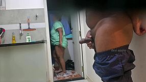 hidden cam catches dick flashing to maid sushmitha blowjob style