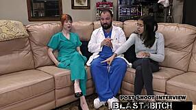 ditria rose spreads for doctor's creampie in pov hospital fuck