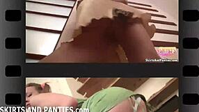 18+ Upskirt Panties Flash Teases Jerk Off
