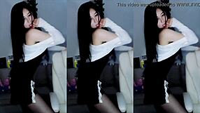 i love this cute chinese girl's energetic dance moves so much