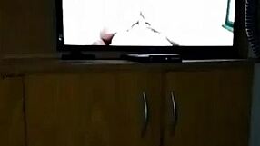 Mi Mucama Cleans House Finds Me Watching Porn Joins for Creamy Handjob