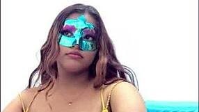 Brunette Student Gropes Big Tits Before Exams