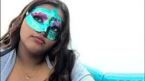 Brunette Student Gropes Big Tits Before Exams