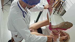 blindfolded stepmom humiliated at gyno fucked beside stepdaughter