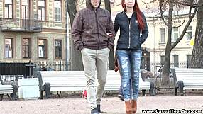 Casual Teen 18+ Pleasure Makes Inga Cum Hard With Natural Tits Bouncing