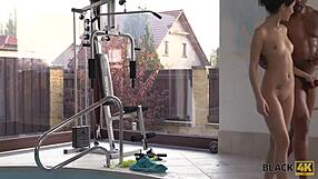 hey that black4k girl loving stepdad's big black cock in her 😍 interracial pounding