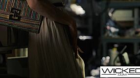 Voyeur Babe Joins Couple for Bent-Over Threesome Fuck