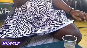 I flash my shaved pussy in public bar voyeur