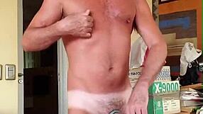 pervy papifachero rubs his boner bulge in muscle shorts for bateworld fetish explosion