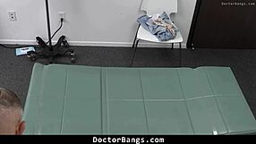 doctor checks patient's riding skills with big cock doggystyle missionary back pain cure!!