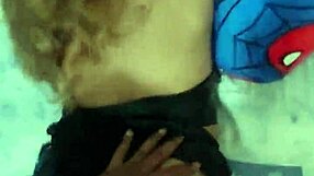 after the costume party her best friend approaches petite venezuelan model for hardcore fun