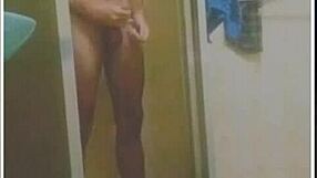 Skinny Brazilian Amateur Takes Steamy Bath and Masturbates Legs Spread Until Explosive Orgasm Cumshot!