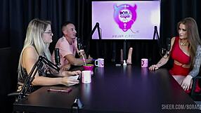 tati weg's bora cast with bruna carlos reveals sheer red lingerie secrets in wild compilation