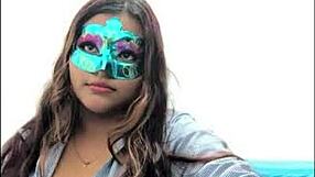 Brunette Student Gropes Big Tits Before Exams