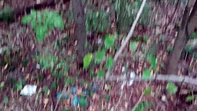 heart pounds during my risky forest masturbation thrill