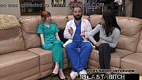 ditria rose spreads for doctor's creampie in pov hospital fuck