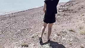 wanna watch this juicy hairy pussy piss public in car pov compilation?