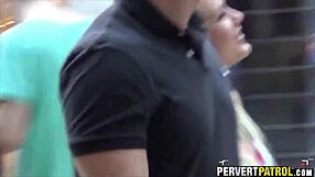 Couple's intense window fuck spied