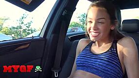 skinny gf charity crawford bangs big cock in forest ends wet facial