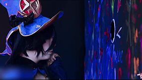 Astrologer mona indulges glory hole fetish in sloppy 4k cosplay with mollyredwolf.