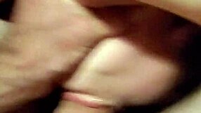 malisa's throat hints at deep pleasure off the bed's edge