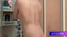 i reveal my sensual italian milf body in steamy shower bath fingering wet pussy tits toys compilation