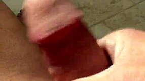 Naked man 15 pounds his cock furiously in wild masturbation frenzy