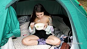 Naked Alisa Big Tits Salad Tent Voyeur