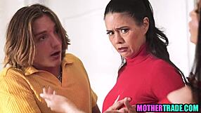 oh man these milf stepmoms get anal pounded in wild foursome ugh