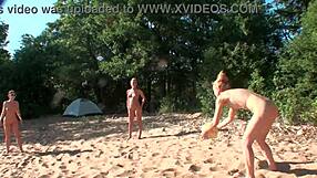 Purefilmstv's four pretty blondes camp out and dive into wet lesbian kissing with toys and orgasms.