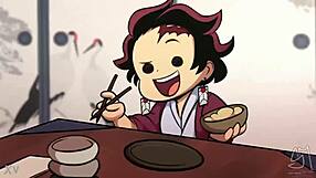 Nezuko's Monster Vagina Craves Lesbian Demon Sex