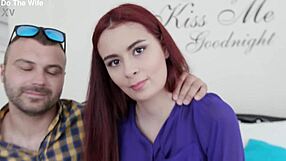 Picture this: stranger creampies redhead wife right in front of cuck hubby.