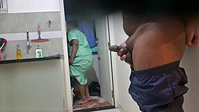 hidden cam catches dick flashing to maid sushmitha blowjob style