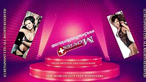 Skinny Brazilian Evelyn Foxx rides monster cock cowgirling on first date with hung Felipe Costa