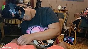 big booty brown girl effortlessly sucks dick dirty talk till cum explosion