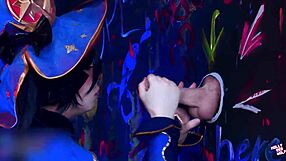 Astrologer mona indulges glory hole fetish in sloppy 4k cosplay with mollyredwolf.