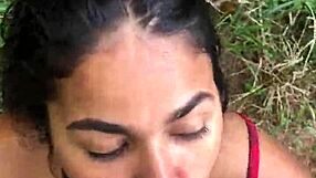 wanna watch this horny teen sneak off for raw bush fuck in the wild?