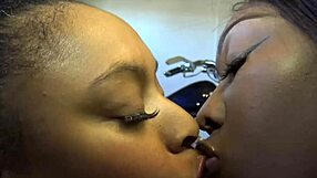 Ebony Vixens Straddle Stud on His Pulsing Motorcycle